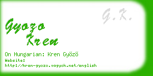 gyozo kren business card