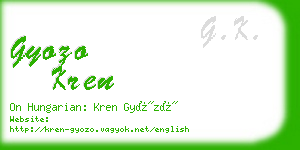 gyozo kren business card